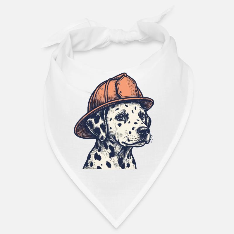 Chien de pompier dalmate vintage Bandana