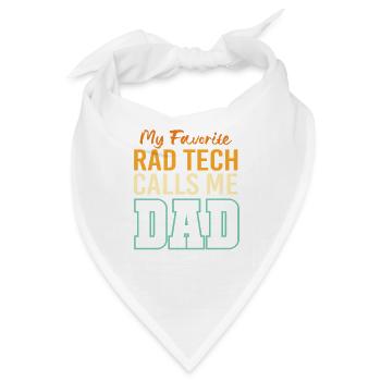 MRT Radiologe Radiologie Rad Tech Röntgen - Bandana - Weiß - Vorne