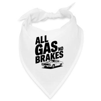 Benzin ohne Bremsen - Bandana - Weiß - Vorne