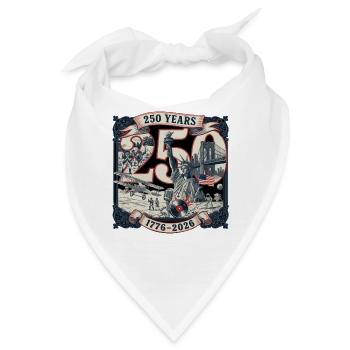 250 Years America 1776-2026 - Bandana - Weiß - Vorne