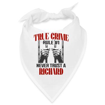 True Crime Richard True Crime - Bandana - Weiß - Vorne
