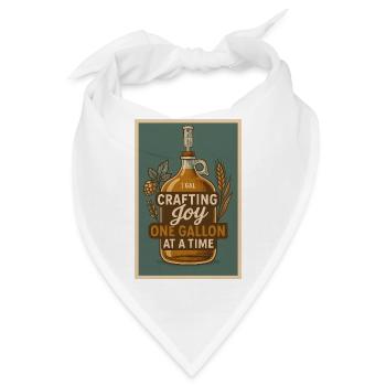 Braufreude literweise | Hobbybrauen - Bandana - Weiß - Vorne