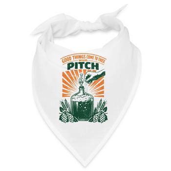 Gutes kommt mit Hefe | Hobbybrauen - Bandana - Weiß - Vorne
