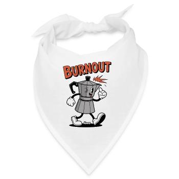 Burnout Moka Kaffeekanne Zeichentrick - Bandana - Weiß - Vorne