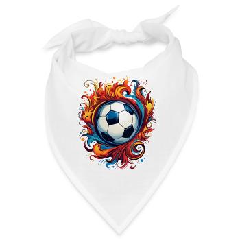 Fußball Football Ball Spieler Unterstützer Mannschaftssport - Bandana - Weiß - Vorne