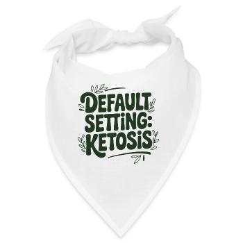 Ketose Modus | Keto Spruch Low Carb - Bandana - Weiß - Vorne