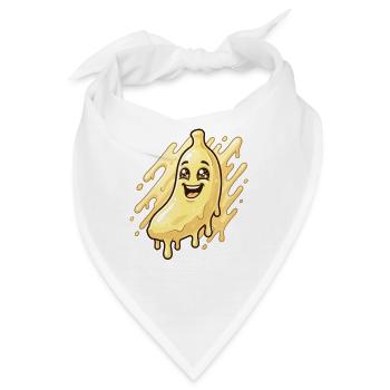 Lachender Blob Banane - Bandana - Weiß - Vorne
