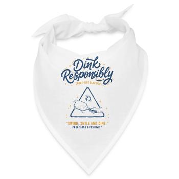 Pickleball-Spieler Dink liebt Pickleball verantwortungsvoll - Bandana - Weiß - Vorne