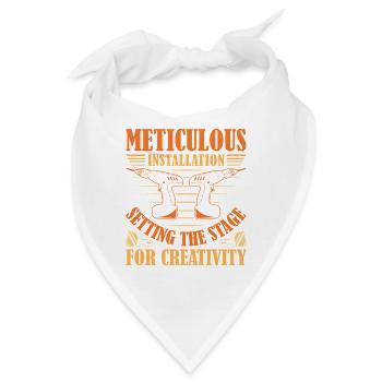 Trockenbau Trockenbauer Trockenbaumonteur - Bandana - Weiß - Vorne