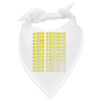 Acid Techno Repeat Neon - Bandana - Weiß - Vorne