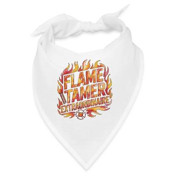 Fire Lieutenant Flame Tamer Fire Rescue Officer - Bandana - Weiß - Vorne