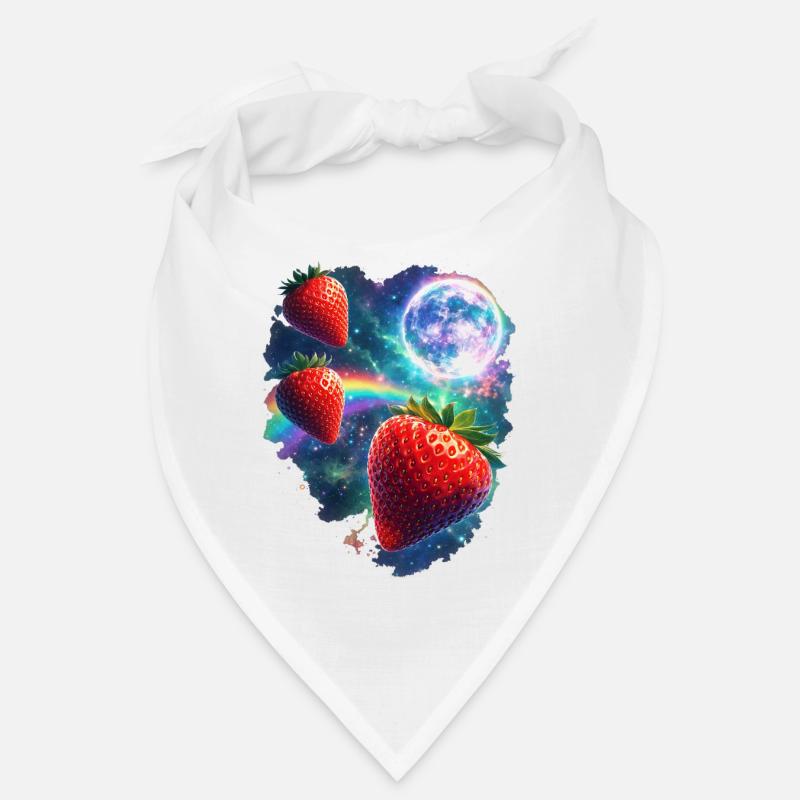 Kosmische Erdbeeren im Sternenlicht Bandana