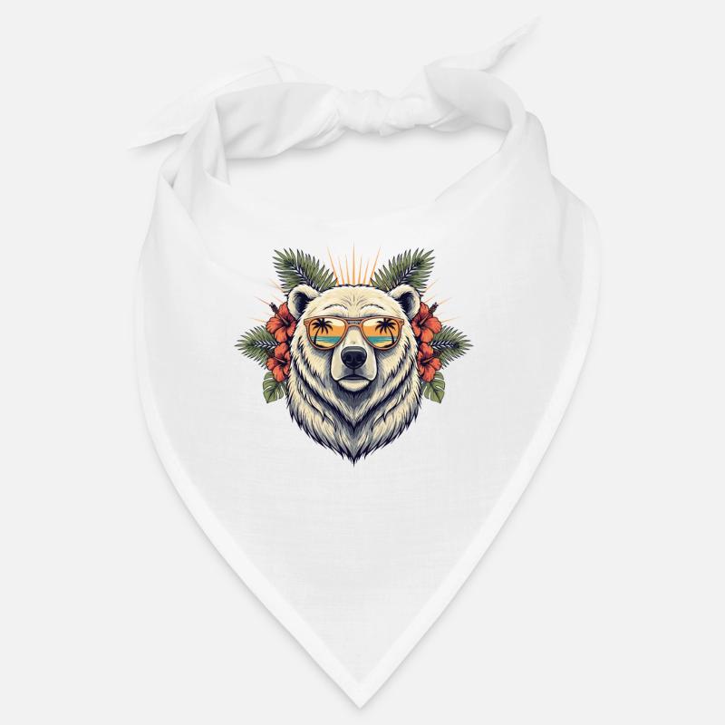 Polar Bear Tropical Sunglasses Bandana