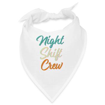 Nachtschicht - Bandana - Weiß - Vorne