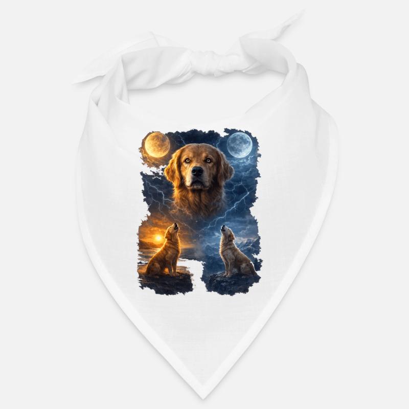 Golden Retriever Two Moons Bandana