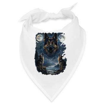 Zwei Monde German Sheperd - Bandana - Weiß - Vorne