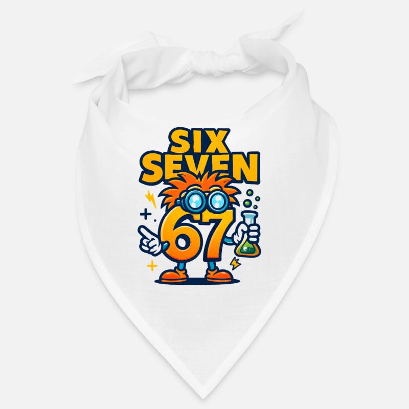 Six Seven 67 Science Humor Nerd Gift Idea Bandana