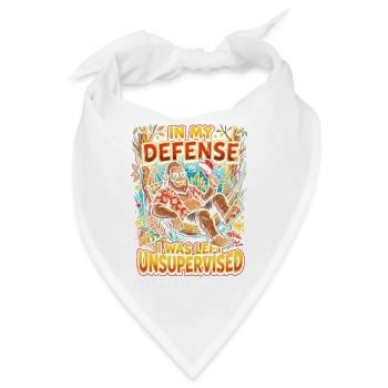 In Defense: Unbeaufsichtigt am Strand - Bandana - Weiß - Vorne