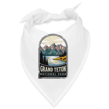 Grand Teton National Park - Bandana - Weiß - Vorne
