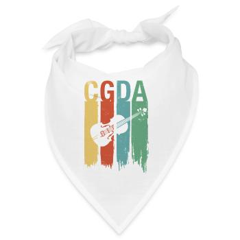 CGDA Bratsche Viola Tuning Saite Musiker retro - Bandana - Weiß - Vorne