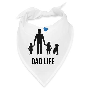  Stolzes Dad Life Familienvater - Bandana - Weiß - Vorne