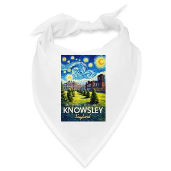 Knowlsley England Sternnacht Parklandschaft - Bandana - Weiß - Vorne