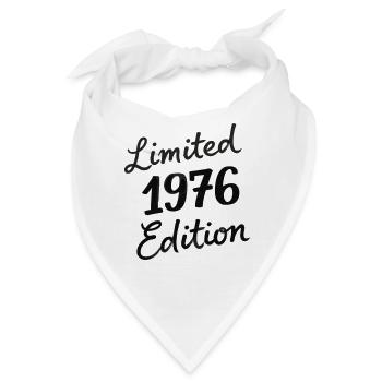 Vintage 1976 Geburtstag Script Edition - Bandana - Weiß - Vorne