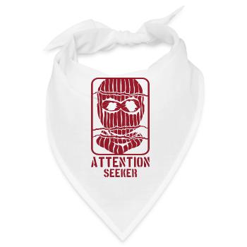 Attention Seeker Maske Rebel Style - Bandana - Weiß - Vorne