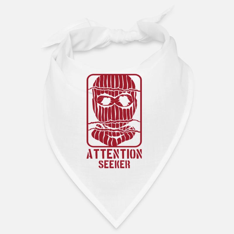 Masque de chercheur d’attention style rebelle Bandana