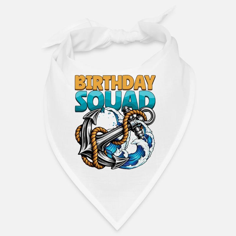 Ancre de la croisière d’été de la plage Birthday Squad Bandana