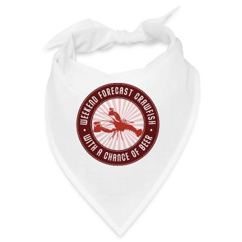 Crawfish Weekend Bierchance - Bandana - Weiß - Vorne