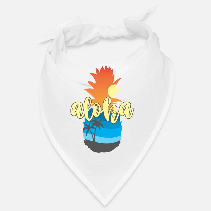 Aloha Sunset Pineapple – Ambiances de la plage d’Hawaï Bandana
