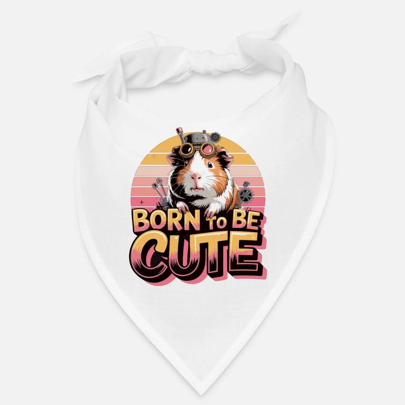 Chemise cochon d’Inde Né pour être mignonne Steampunk Bandana