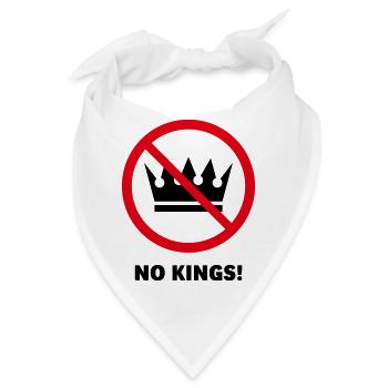 Keine Könige! (Protestdesign / POS 2C) - Bandana - Weiß - Vorne