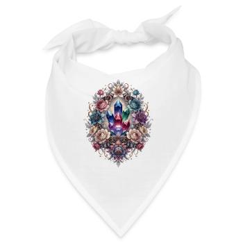 Kristallblumen Prisma Ring - Bandana - Weiß - Vorne