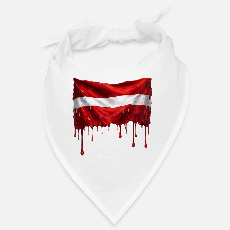 Drapeau letton couleur Bandana