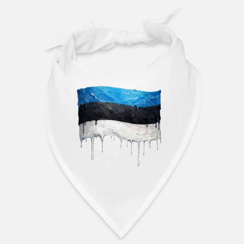 Drapeau estonien couleur Bandana