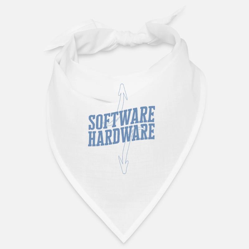 Lustiger IT Spruch Software Hardware Wortspiel Bandana