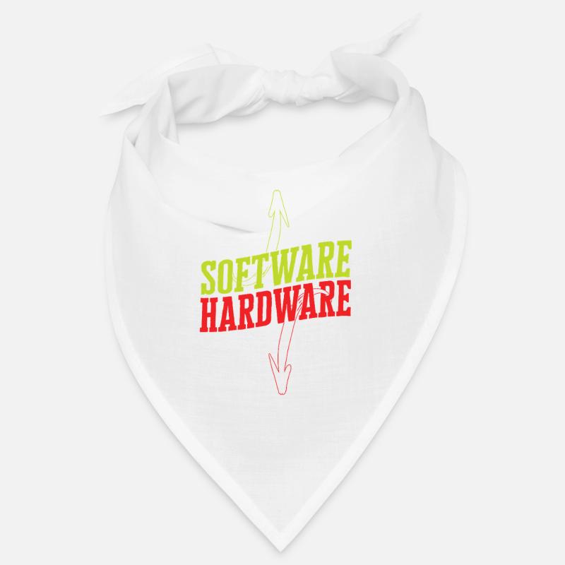 Funny IT Saying Software Hardware Word Game Bandana