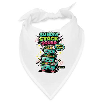 Sonntags-Stack | Meal Prep Crew - Bandana - Weiß - Vorne