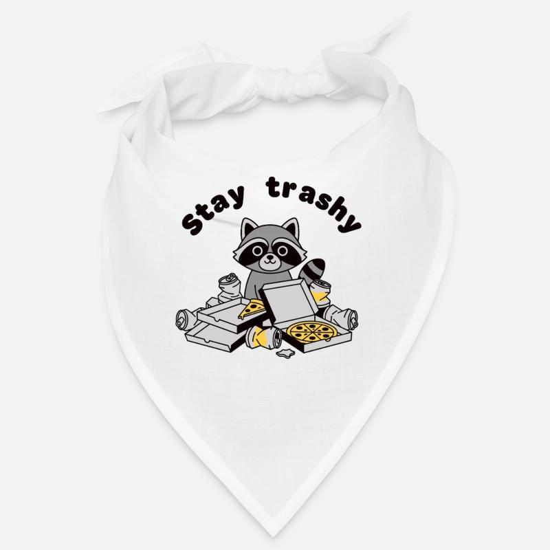 Bleib Trashy Waschbär Pizza Trash Panda Bandana