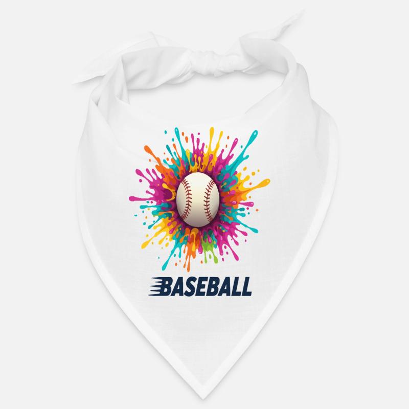 Lebhafter Baseball-Splash-Burst Bandana