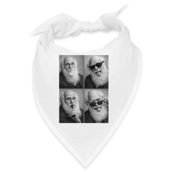 Charles Darwin photo strip - Bandana - Weiß - Vorne
