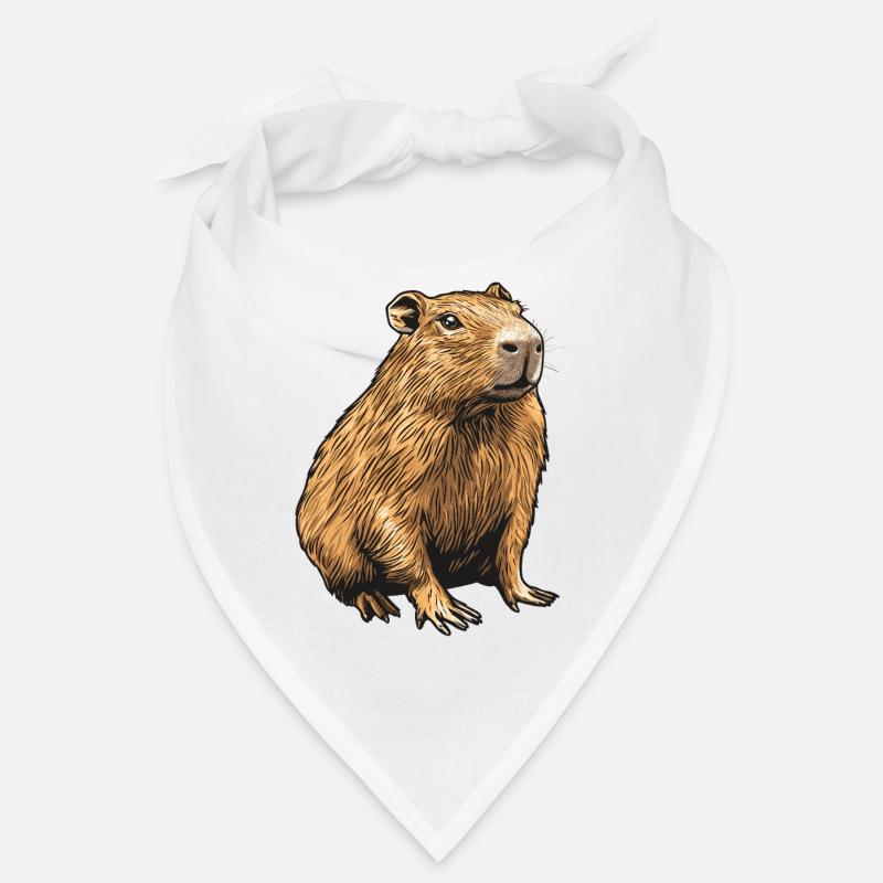 Portrait velouté de Capibara Bandana