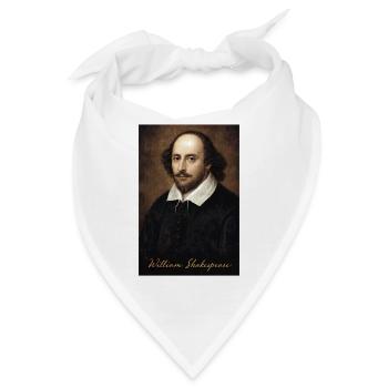 William Shakespeare Porträt - Bandana - Weiß - Vorne