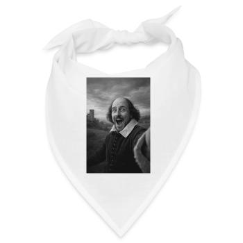 William Shakespeare Selfie - Bandana - Weiß - Vorne