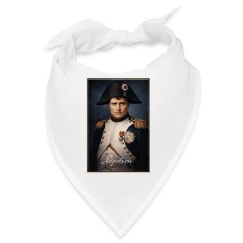 Napoleon Portrait Militäruniform - Bandana - Weiß - Vorne