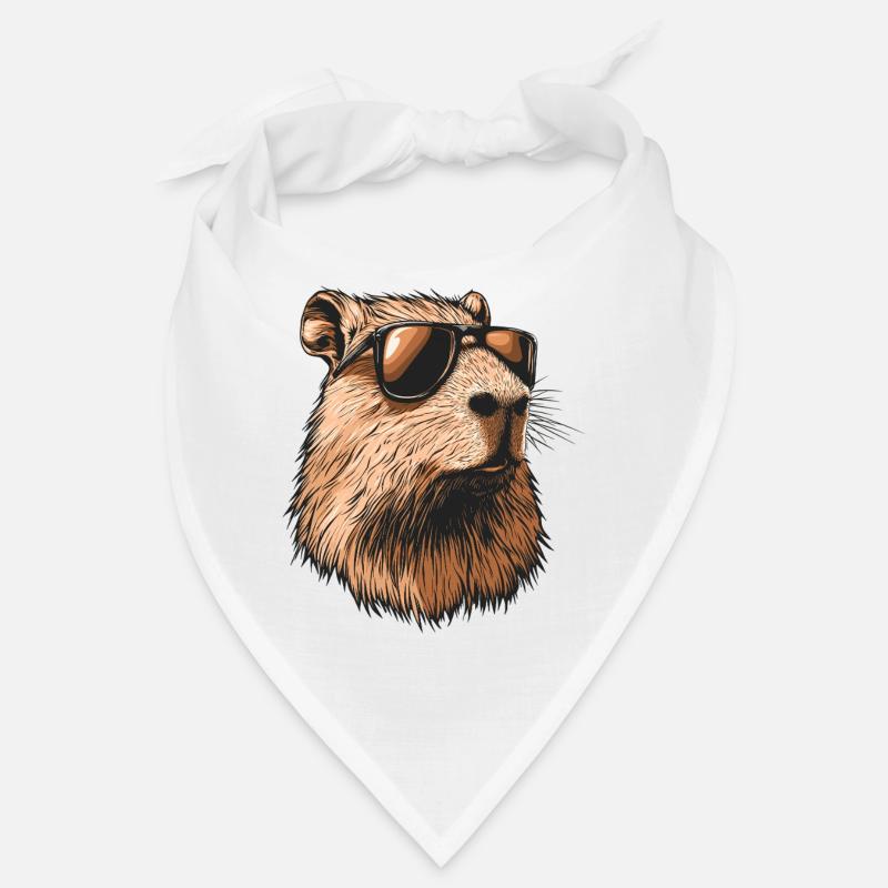 Capybara with sunglasses Bandana