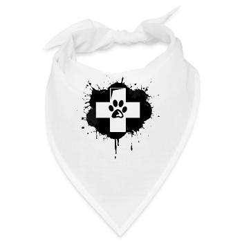 Tierarzt Erste Hilfe - Bandana - Weiß - Vorne