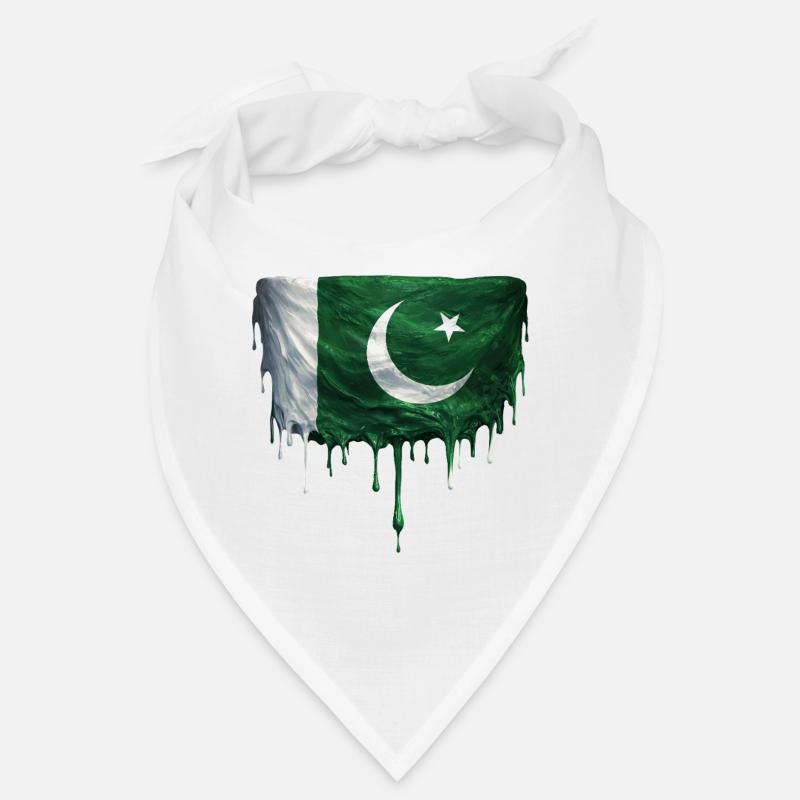 Drapeau du Pakistan Couleurs colorées Bandana